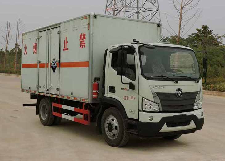 福田時(shí)代腐蝕性物品廂式運(yùn)輸車圖片